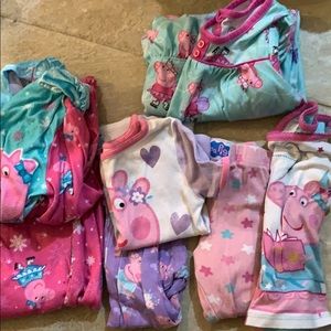 Size 2T peppa pig pj bundle